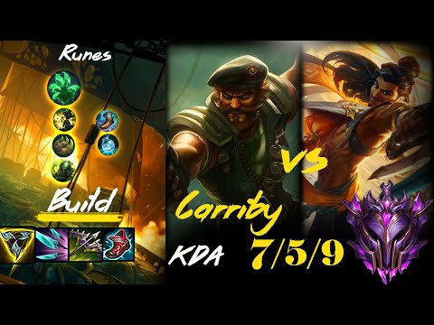 [ Carriby ] Gangplank vs Akshan Top - Season 11 - Master