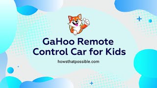 Remote Control Car for Kids (Blue)
