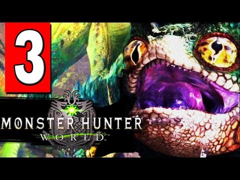 Monster Hunter World: Walkthrough Part 3 Quest - HUNT A PUKEI - PUKEI
