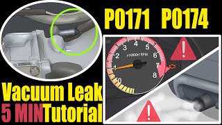 Check For Vacuum Leaks With An Air Compressor: P0171 P0174
