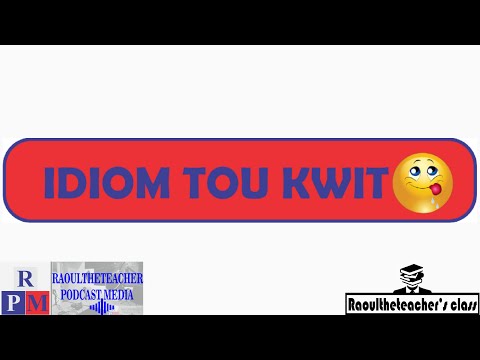 Idiom Tou kwit - To be on shaky ground