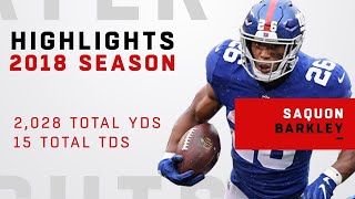 Saquon Barkley&#39;s FULL Rookie Highlights