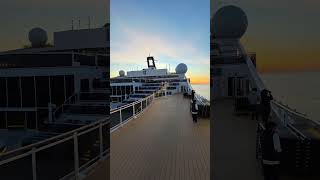 Gas Ring over Stromboli Vulcan cruising with Msc World Europa #gasring #stromboli #mscworldeuropa