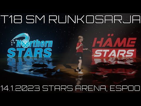 T18 Northern Stars - Häme Stars. SM-sarja, runkosarja. 14.1.2023 Stars Arena, Espoo