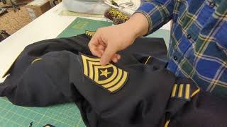 How to sew on Military Patches w/ Grunt Stitch!