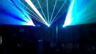 Laser show -  Addicted to a Memory - Zedd (better version)