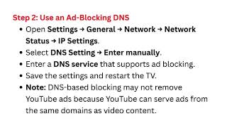 How to Block YouTube Ads on a Samsung TV - Ad Settings, DNS Workaround