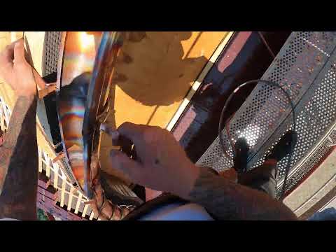 Biberschwanz Hechtgaube Teil 17 - Kupferrinne rund anbauen - Dachrinne Teil 5