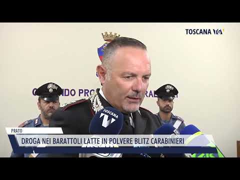 2023-07-11 PRATO - DROGA NEI BARATTOLI LATTE IN POLVERE BLITZ CARABINIERI