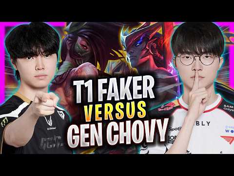 T1 FAKER vs GEN CHOVY! - T1 Faker Plays Yone MID vs GEN Chovy Akali! | Season 2026