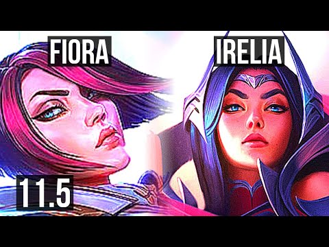 FIORA vs IRELIA (TOP) | 3.2M mastery, 1700+ games, 6 solo kills, Legendary | KR Diamond | v11.5
