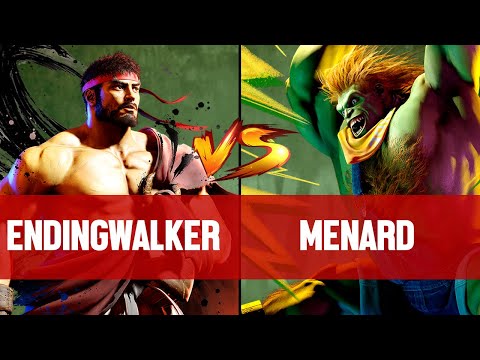 【SF6】ENDINGWALKER(RYU) vs MENARD(BLANKA) ▰ Street Fighter 6 | High Level Gameplay
