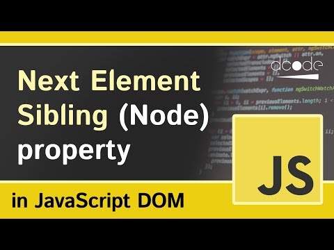 Node nextElementSibling Property Javascript DOM