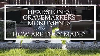 Monument Company Tour- behind the scenes look at how a headstone is created