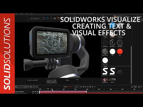 How to Create Text and Visual Effects in SOLIDWORKS Visualize