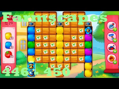 Farmscapes Level 446 - 450 HD Gameplay Walkthrough |  3 - match game | android | ios | pc | app