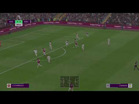 Villa vs Sheffield U Morgan Sanson goal