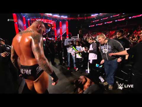 Randy Orton utterly dismantles Seth Rollins: Raw, March 9, 2015