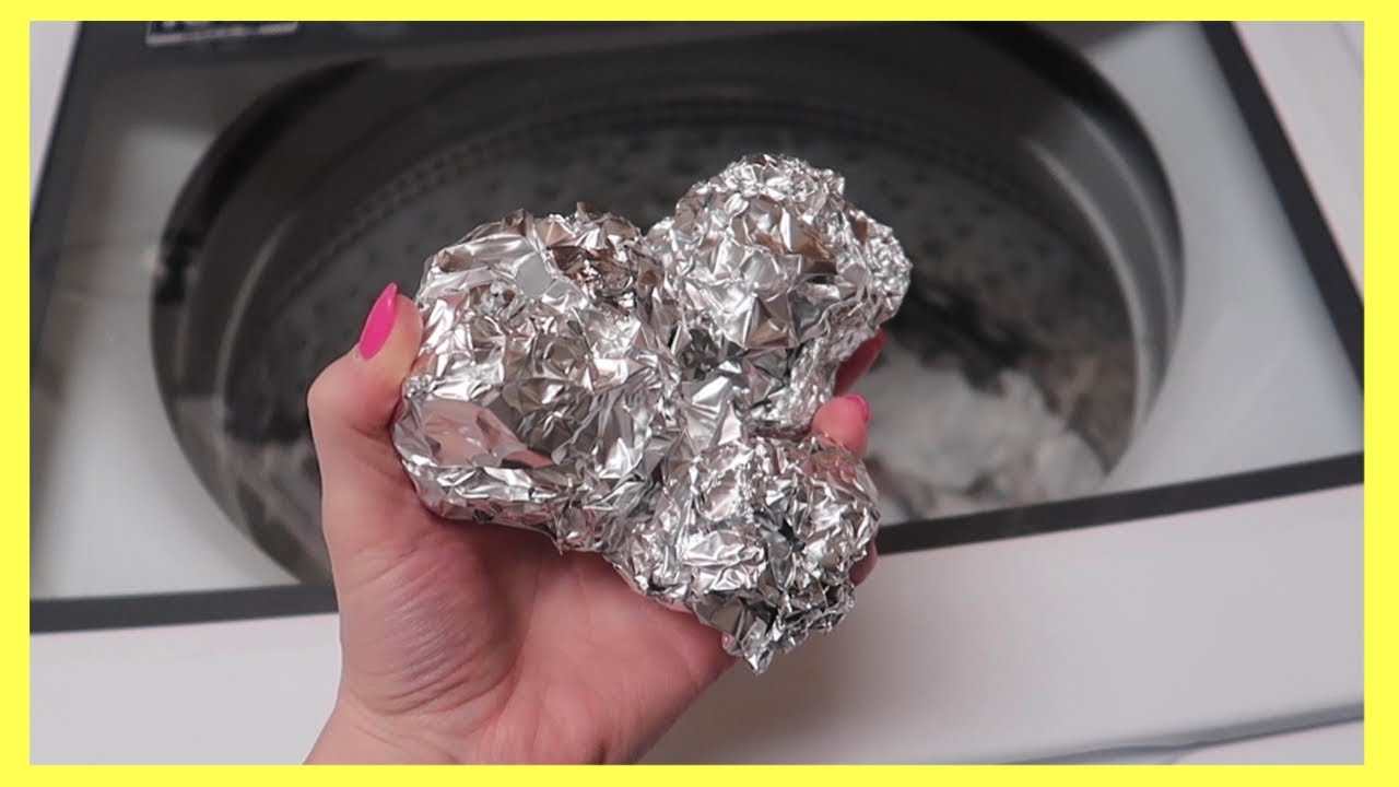 Put Aluminum FOIL in WASHING MACHINE & DRYER!! (Be AMAZED with What Happens Next!) Andrea Jean