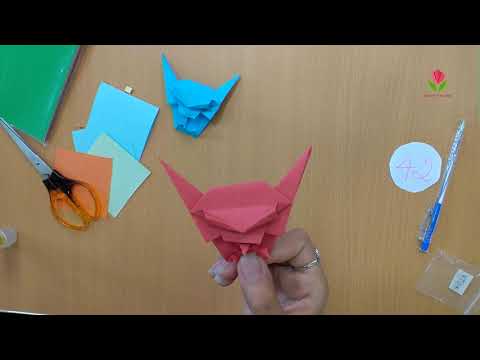 042# Devil face Origami   Ngo Tuy Vlogs Day002