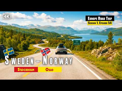 Long Relaxing Drive in Scandinavia - Stockholm to Oslo | Europe Road Trip, S1 Ep54
