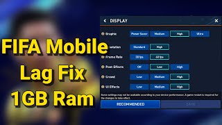 🔴HOW to Fix FIFA mobile 23 in 1gb Ram | On Every Device 🔥how to unlock 60 fps