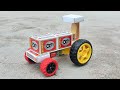 How To Make Matchbox Tractor With Dc Motor Diy