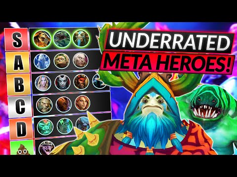 5 HEROES You Think Are TRASH that are ACTUALLY FREE MMR (BROKEN) - Dota 2 Guide