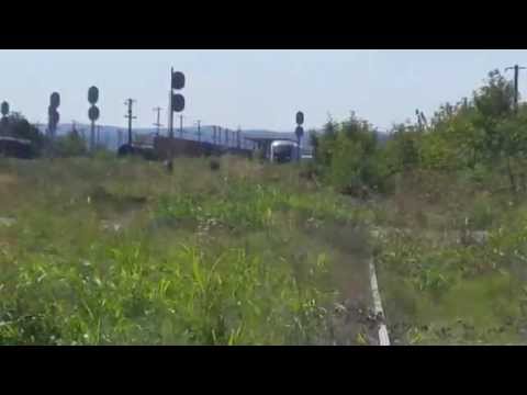 Sageata albastra pleacă în viteză din gara Govora