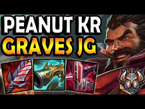 Peanut GRAVES vs NIDALEE [ Jungle ] Patch 11.2 Korea Challenger ✅