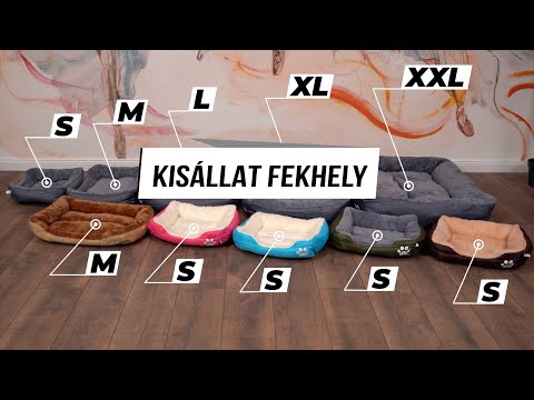Kisállat fekhely, M méret, sötétbarna-bézs kutya / macska - Videó