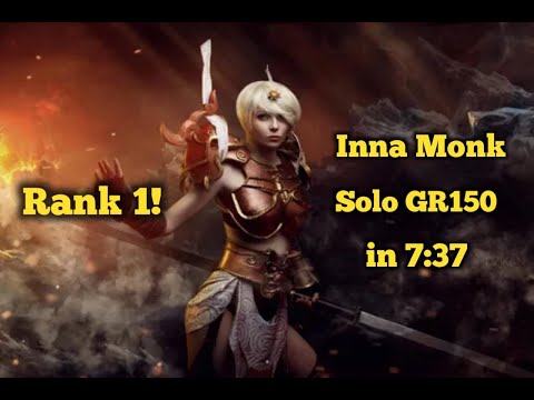 Inna Monk Rank 1 GR150 Solo in 7:37 Season 25 (Xbox)