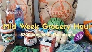 The food budget was $200! over spent at Trader Joe's 🤷🏾♀️ (should we stockpile groceries?!)