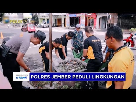 POLRES JEMBER BERAKSI UNTUK LINGKUNGAN