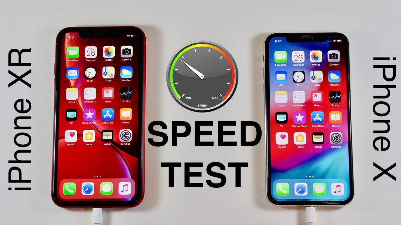 iPhone XR vs iPhone X SPEED TEST!