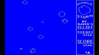 Asteroid Storm for the BBC Micro