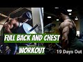 INTENSE BACK AND CHEST WORKOUT ON PREP | 19 Days Out | Bhuwan Chauhan
