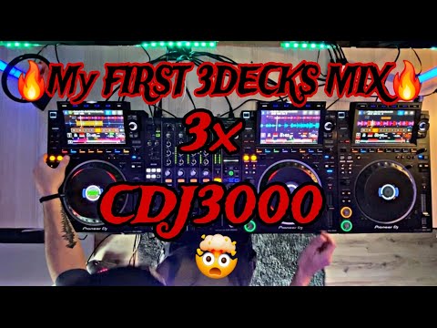 Tech-house set 3 - My first 3decks mix 🔥🤯
