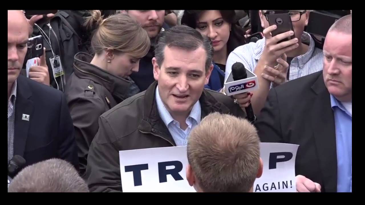 Ted Cruz Confronts Trump Supporters In Indiana FULL. 