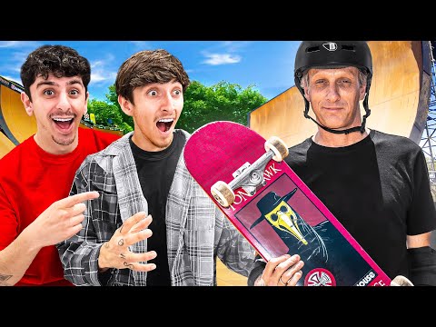 I SURPRISED MY BEST FRIEND WITH FAVORITE CELEBRITY!! (ft. TONY HAWK)