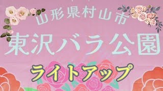 (山形県村山市)#東沢ばら🌹#公園 #ライトアップ