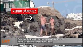 Captan a Pedro S&aacute;nchez en aguas de La Mareta mientras contin&uacute;a la crisis en Ceuta