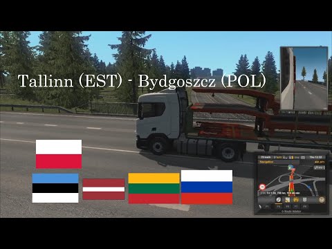 ETS2 Promods 2.45 MP Timelapse Tallinn (EST) to Bydgoszcz (POL)