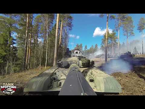 T-72M1 Tank Platoon In Action - Set II #4 - Rear View - Parola Armour Museum