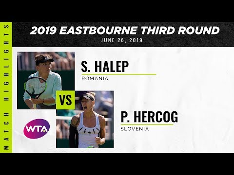 Simona Halep vs. Polona Hercog | 2019 Eastbourne International Third Round | WTA Highlights