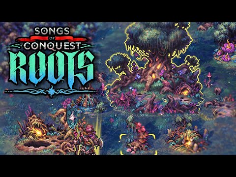 New Songs of Conquest DLC! ROOTS Faction Gameplay (Grow)