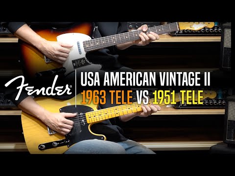 Fender USA American Vintage II 1963 Telecaster VS 1951 Telecaster Review (No Talking)