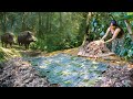 30 Days Living Off The Wild Following Boar Tracks Building Sharp Bamboo Traps Bushcraft Survival