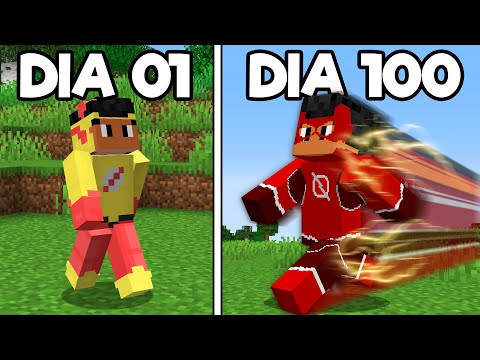 Sobrevivi 100 DIAS como VELOCISTA no Minecraft - O FILME