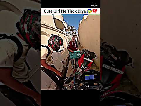 Cute Girl Ne Thok Diya 😰💔 #shorts #bikerider #bikecrash #motovlog #rider #ytshorts